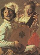 Hendrick Terbrugghen The Duet-l Spain oil painting reproduction